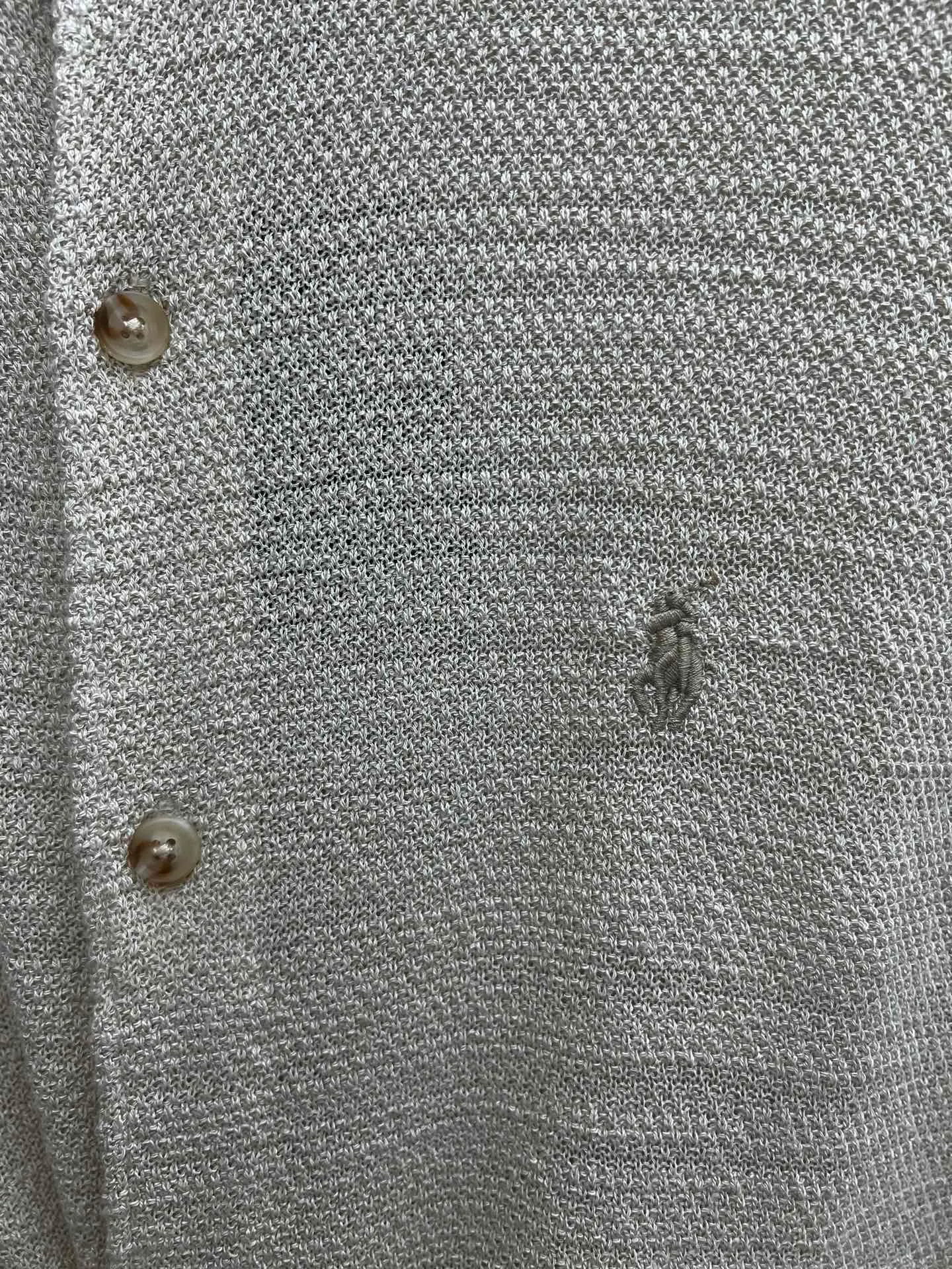 🅿️540 Polo 25 new solid color lapel single-breasted long-sleeved shirt for men, new stone color, code number: S.M.L.XL.